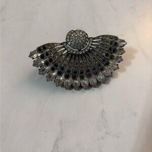 Original Danny Pollak Swarovski Fan Hair Clip
